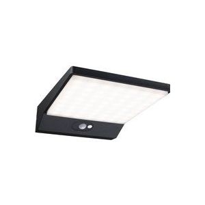 Paulmann 94334 LED buitenverlichting Solar wandlamp voor buiten IP44 incl. 1x5 watt donkergrijs buitenlamp aluminium 3000 K