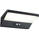 Paulmann 94335 LED buitenverlichting Solar wandlamp voor buiten IP44 incl. 1x3,4 watt donkergrijs buitenlamp aluminium 3000 K