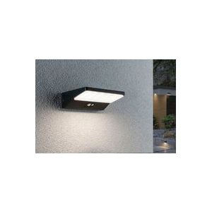 Paulmann 94335 LED buitenverlichting Solar wandlamp voor buiten IP44 incl. 1x3,4 watt donkergrijs buitenlamp aluminium 3000 K