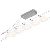 DiscLED - Kabelsysteem - Chroom - 10 Meter - Wand- en Plafondmontage