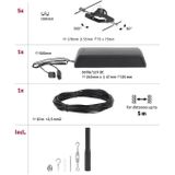 Mac II - Kabelsysteem - Zwart - Chroom - 10 m