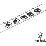 Mac II - Kabelsysteem - Zwart - Chroom - 10 m