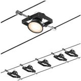 Mac II - Kabelsysteem - Zwart - Chroom - 10 m