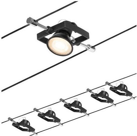 Mac II - Kabelsysteem - Zwart - Chroom - 10 m