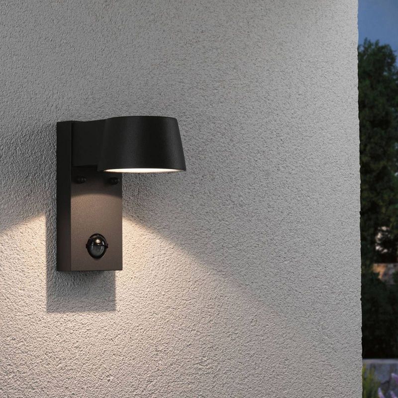 Paulmann Capea 94453 LED-buitenlamp met bewegingsmelder (wand) LED 6 W Grijs