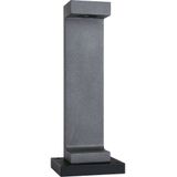 Paulmann LED Pollerleuchte Concrea IP65 616mm 3000K 6,8W 200lm 230V schwarzer Sandstein Beton, LED fest integriert, Warmweiß