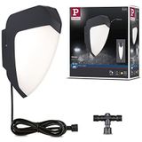 Paulmann 94518 Park + Light LED buitenverlichting wandlamp Ikosea met bewegingsmelder IP44 2x2,8 W warmwit antraciet kunststof garagelicht 3000 K