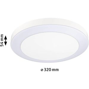 Paulmann 94528 LED buitenlamp plafondlamp Circula met schemer-/bewegingssensor IP44 rond incl. 1x14 W warm wit beige kunststof 3000 K
