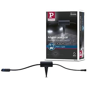 Paulmann 94550 Park + Light LED buitenlamp adapter IP67 zwart max. 24 W verdeler zwart accessoires kunststof verlichtingssysteem