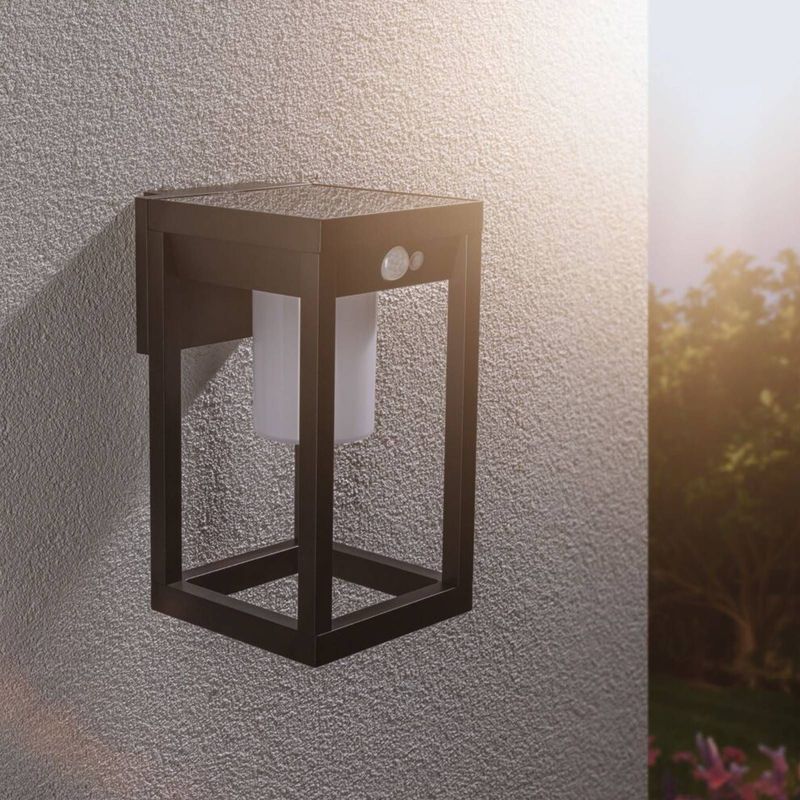 Paulmann Marisol - Wandlamp - Solar - zwart - IP44 - 3000K - bewegingsmelder -