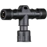 Paulmann 94584 Park + Light buitenlamp connector T-stuk IP67 1-in/2-out max. 24 W T-connector zwart accessoires kunststof garagelamp