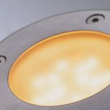 Paulmann 94588 LED buitenverlichting Smart Home Zigbee grondinbouwlamp 1 m IP65 witlichtbesturing rond 1x4,6 watt dimbaar zwart, edelstaal 2000 K