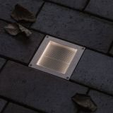 Brick LED Inbouwlamp - Roestvrij Staal - Beweeg- en Schemersensor