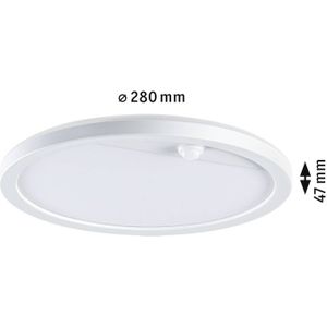 Paulmann - Lamina Buiten Wand-/Plafondlamp met Sensor Round SWR Wit