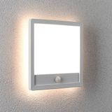 Paulmann 94663 LED buitenverlichtinge Panel Lamina met bewegingsmelder IP44 hoekig incl. 1x14,5 W warmwit wit buitenpaneel kunststof lichtpaneel 3000K