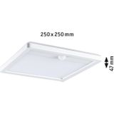 Paulmann 94663 LED buitenverlichtinge Panel Lamina met bewegingsmelder IP44 hoekig incl. 1x14,5 W warmwit wit buitenpaneel kunststof lichtpaneel 3000K