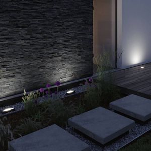 Paulmann 94667 Plug & Shine LED buitenverlichting Plug & Shine wallwasher Tidos IP67 incl. 1x6,1 watt dimbaar buitenarmatuur antraciet metaal 3000 K