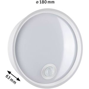 Paulmann Platomo PIR weiß 94699 Buitenlamp (wand) LED 14.5 W Wit