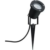 Paulmann Goudlicht Grondspot - Insectvriendelijk - IP65 - Rond - 2200K - 320lm - Zwart - Metaal