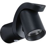 Paulmann 94830 Led-wandlamp voor buiten, bewegingsmelder, IP44, 76 x 217 mm, 3000 K, 10 W, 700 lm, 230 V, 70 graden, antraciet, aluminium, buitenlamp