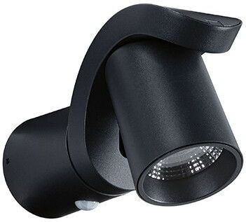 Paulmann 94830 Led-wandlamp voor buiten, bewegingsmelder, IP44, 76 x 217 mm, 3000 K, 10 W, 700 lm, 230 V, 70 graden, antraciet, aluminium, buitenlamp
