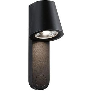 Paulmann 94862 LED-buitenwandlamp Caissa bewegingsmelder met hoogfrequentiesensor IP44 105x127 mm 3000K 9W 700 lm 230V 65° antraciet buitenverlichting