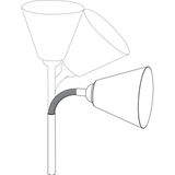 Paulmann Junus - Stekkerlamp - Zwart - Flexibele Arm E14