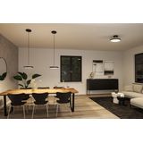 Hildor - LED Hanglamp - Mat Zwart - Minimalistisch Ontwerp - Smart Switch