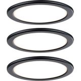 Paulmann Pukk - LED Onderbouwverlichting - Zwart - Set van 3