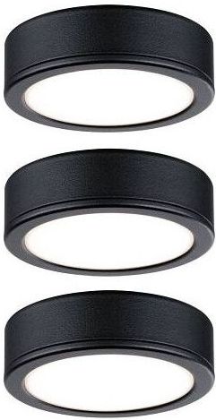 Paulmann Pukk - LED Onderbouwverlichting - Zwart - Set van 3