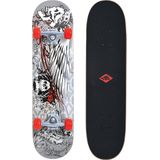 Schildkrot Skateboard - wit/zwart/rood