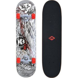Schildkrot Skateboard - wit/zwart/rood
