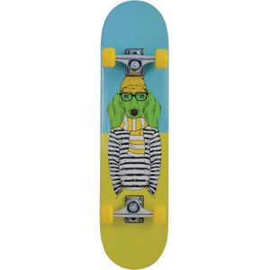 SCHILDKROT - Skateboard Kicker Green Dog 31 - 79 x 20 - Geel