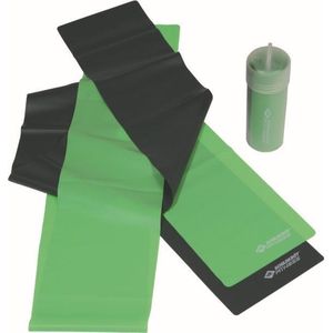 Schildkröt Fitness Fitnessbanden, set van 2 (groen-grijs) in PVC buis, 960020
