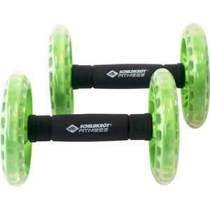 Schildkröt Fitness - Set Van 2 Dual Rollers - Groen/Zwart