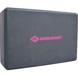 Schildkröt-Fitness Uniseks - yogablok voor volwassenen, grijs-roze, 22 x 15 cm