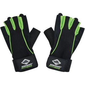 Schildkröt Fitness Fitness Handschoenen Pro, verschillende maten selecteerbaar (S-M/L-XL), zwart-groen, 960154