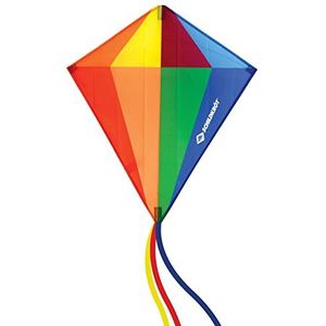 Schildkröt Classic Kite 70 Diamond 970411 Ripstop-polyester, 250 cm glasvezelstokken, 5 kp polyesterlijn met handvat