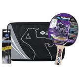Donic-Schildkröt Tafeltennis Premium cadeauset Level 800, 1 racket, 3 ballen 3* ITTF, hoogwaardige rackethoes, hoogwaardige complete set