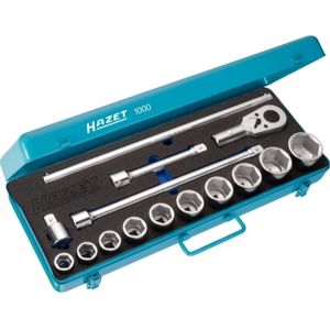 HAZET - Dopsleutelset - 15-delig - 3/4 Inch (20 mm) - Metalen Cassette