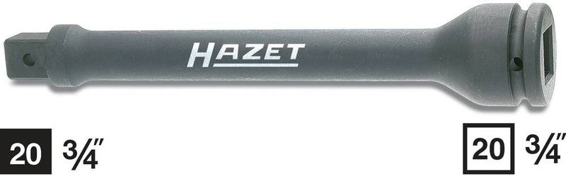 HAZET Krachtverlengstuk 1005S-13 - 3/4 Inch Vierkant - Lengte 330 mm - Gefosfateerd, Geolied