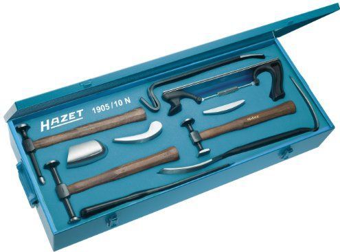 HAZET - Uitdeukgereedschapset 10-delig - Metalen Cassette - Made in Germany