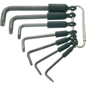 HAZET 2115-T/7R - Torxsleutels - 7-delig - Made in Germany
