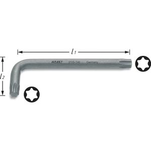 HAZET Haakse schroevendraaier 2115-T7 · Binnen-TORX-profiel · SW T7