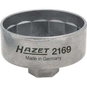 HAZET - Oliefiltersleutel - 3/8 inch - Buiten-14-kant-profiel - SW 74 mm