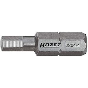 HAZET Bit 2204-4 · 1/4 inch (6,3 mm) zeskant massief · Binnen-zeskant-profiel · SW 4 mm