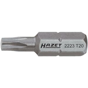HAZET Bit 2223-T10 · 1/4 inch (6,3 mm) zeskant massief · Binnen-TORX-profiel · SW T10