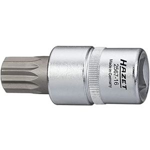 HAZET Dopsleutelbit 2567-16 - Verchroomd - Binnenveeltandprofiel XZN - Made in Germany