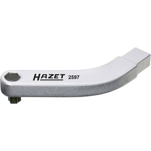 HAZET 2597 95 mm T 45 torxprofiel gebogen bithouder voor deurscharnieren - verchroomd