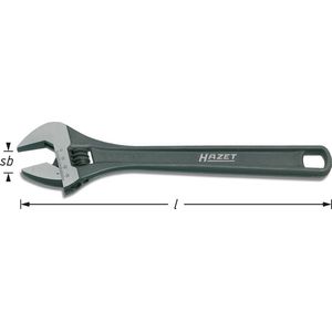 Hazet - 279-12 - Engelse Sleutel - Sleutelbreedte 34 mm - Phosphated, Spiegel Gepolijst